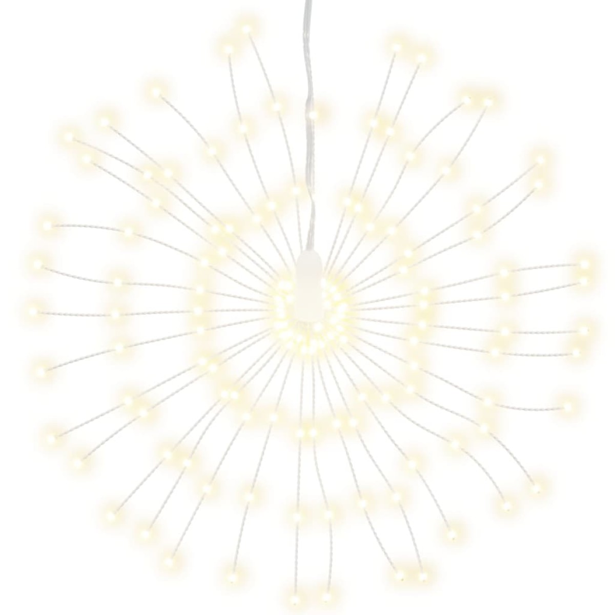 vidaXL Φωτάκια Χριστουγεννιάτικα 8 Τεμ. 140 LED Θερμό Λευκό 17 εκ.