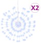 vidaXL Φωτάκια Χριστουγεννιάτικα 2 Τεμ. 140 LED Ψυχρό Λευκό 17 εκ.