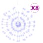 vidaXL Φωτάκια Χριστουγεννιάτικα 8 Τεμ. 140 LED Μπλε 17 εκ.