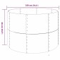 vidaXL Ζαρντινιέρα Γκρι 100x100x68 εκ. Ατσάλι με Ηλεκτρ. Βαφή Πούδρας