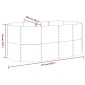 vidaXL Ζαρντινιέρα Γκρι 175x100x68 εκ. Ατσάλι με Ηλεκτρ. Βαφή Πούδρας