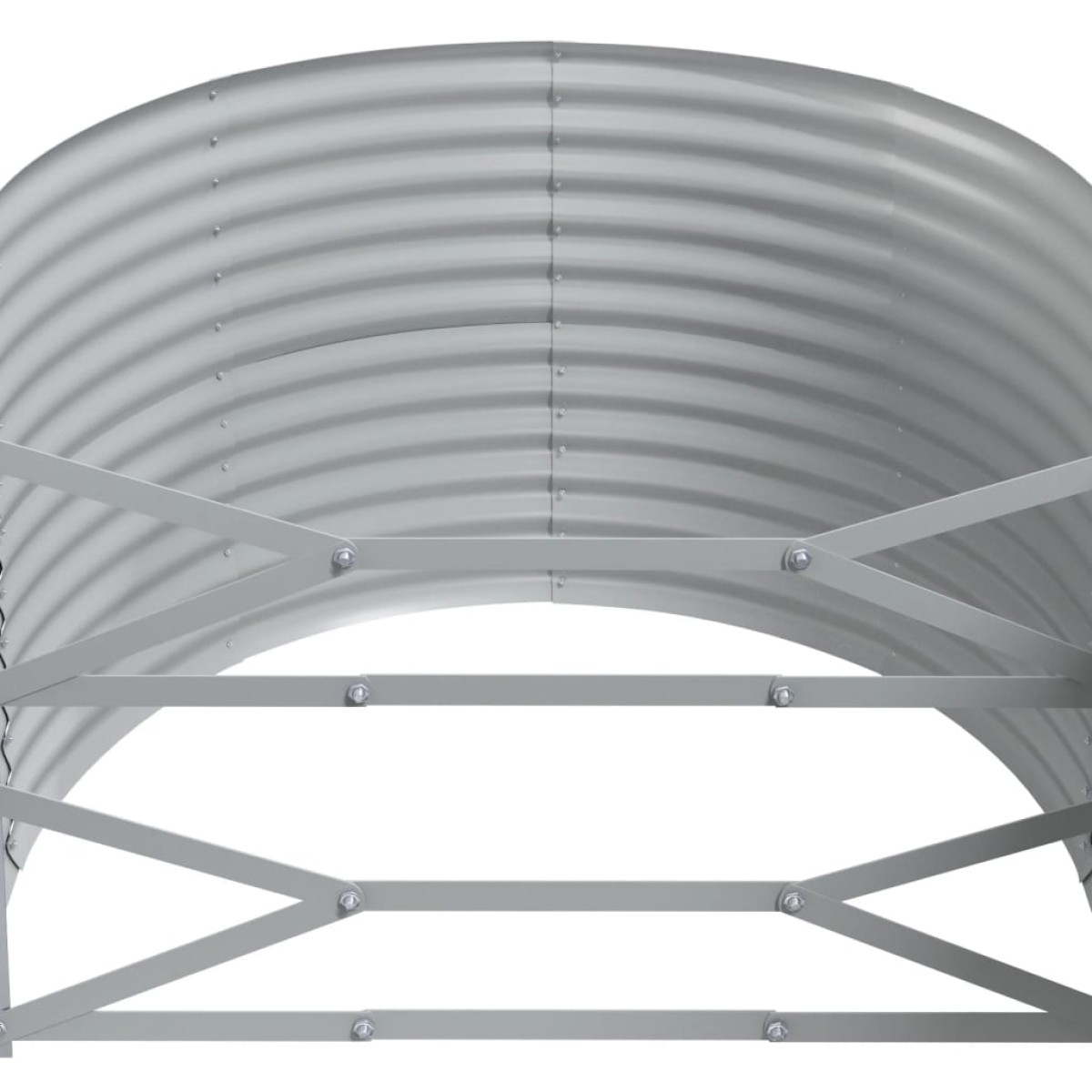 vidaXL Ζαρντινιέρα Καφέ 175x100x68 εκ. Ατσάλι με Ηλεκτρ. Βαφή Πούδρας