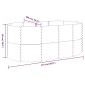 vidaXL Ζαρντινιέρα Καφέ 175x100x68 εκ. Ατσάλι με Ηλεκτρ. Βαφή Πούδρας