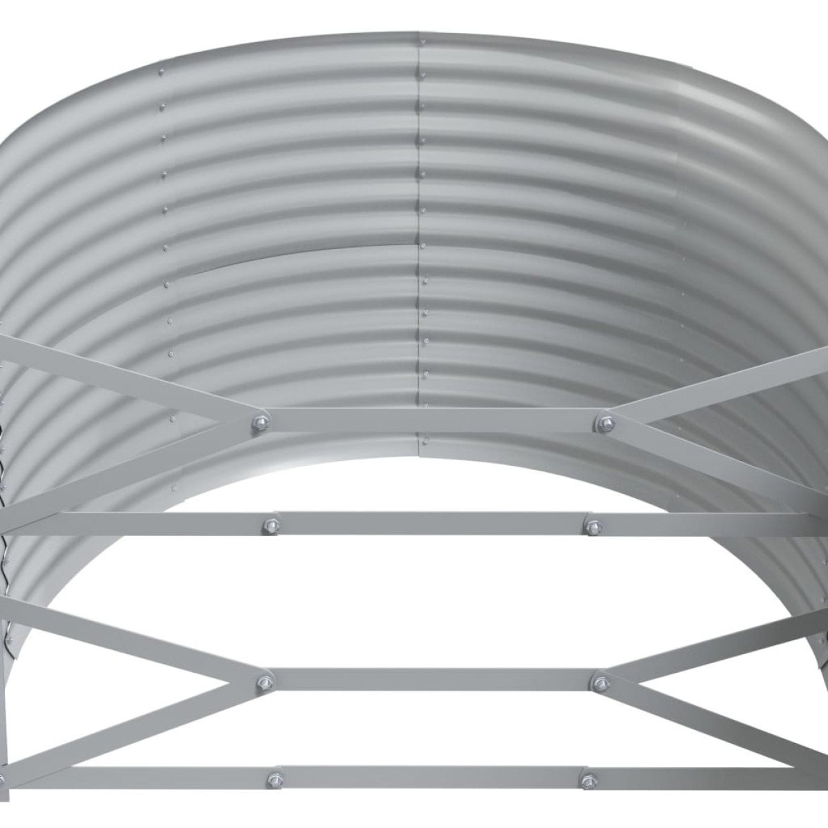 vidaXL Ζαρντινιέρα Πράσινη 249x100x68εκ Ατσάλι με Ηλεκτρ. Βαφή Πούδρας
