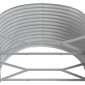 vidaXL Ζαρντινιέρα Γκρι 249x100x68 εκ. Ατσάλι με Ηλεκτρ. Βαφή Πούδρας