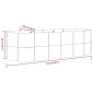 vidaXL Ζαρντινιέρα Καφέ 249x100x68εκ Ατσάλι με Ηλεκτρ. Βαφή Πούδρας