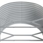 vidaXL Ζαρντινιέρα Γκρι 322x100x68 εκ. Ατσάλι με Ηλεκτρ. Βαφή Πούδρας