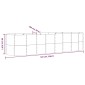 vidaXL Ζαρντινιέρα Γκρι 322x100x68 εκ. Ατσάλι με Ηλεκτρ. Βαφή Πούδρας