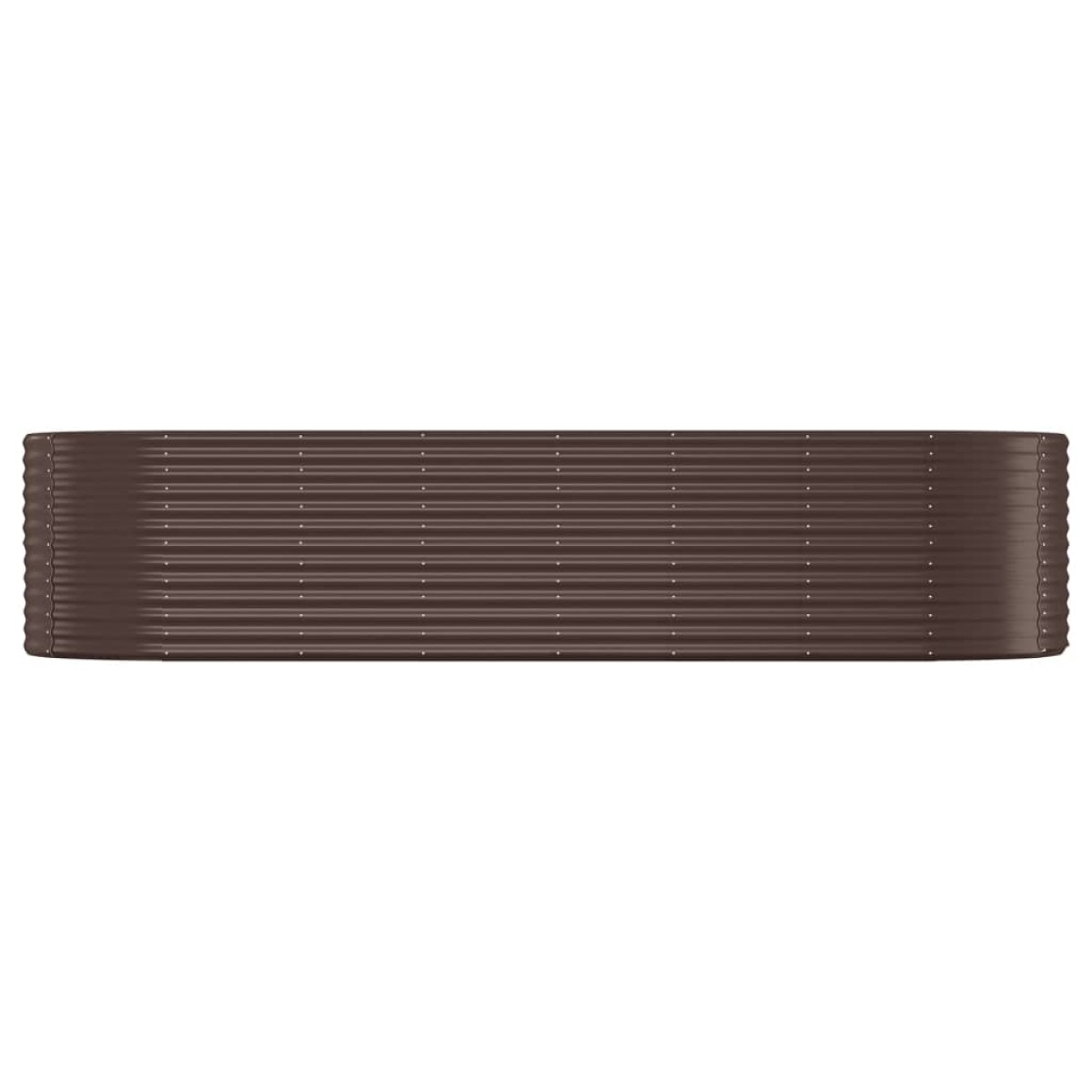 vidaXL Ζαρντινιέρα Καφέ 322x100x68 εκ. Ατσάλι με Ηλεκτρ. Βαφή Πούδρας
