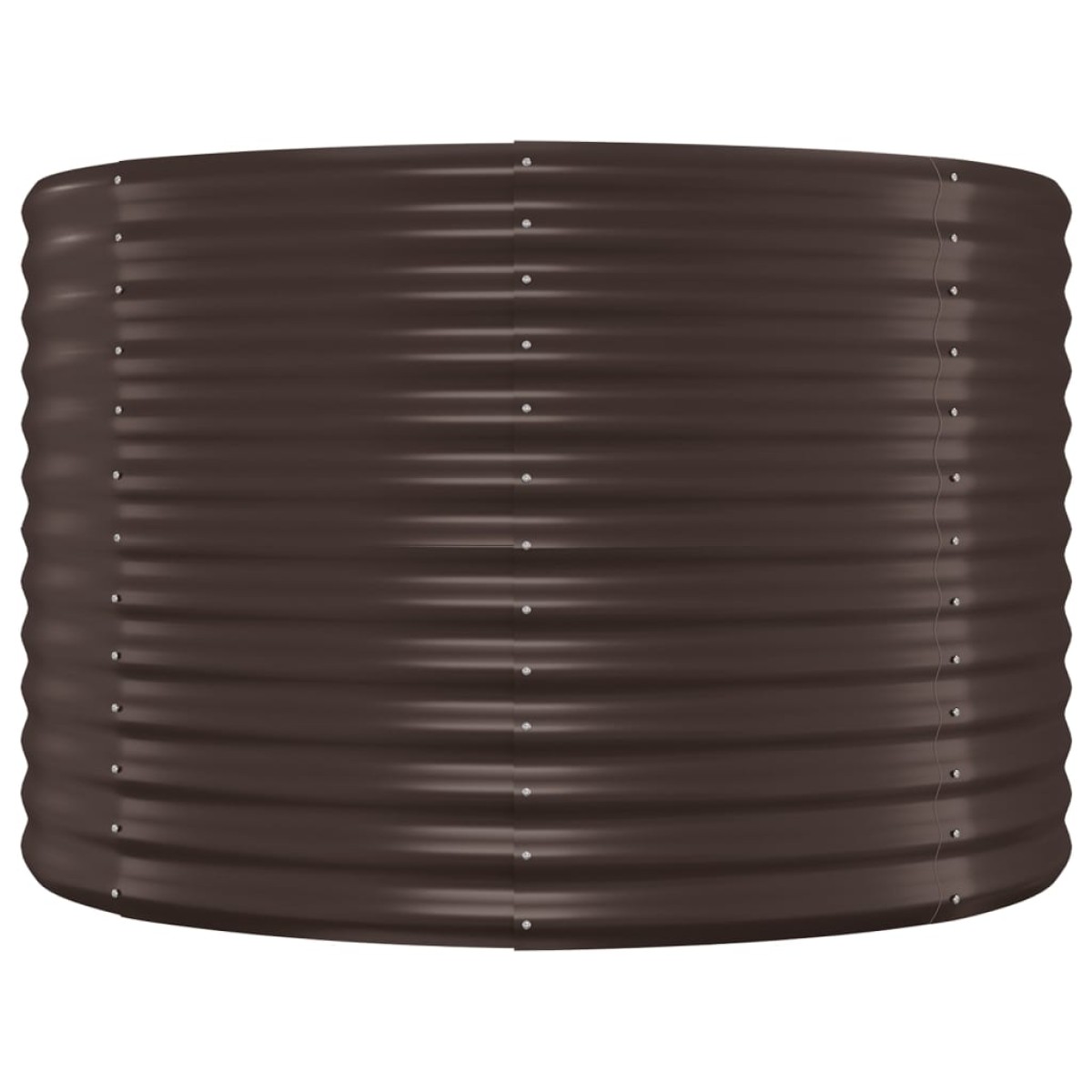 vidaXL Ζαρντινιέρα Καφέ 322x100x68 εκ. Ατσάλι με Ηλεκτρ. Βαφή Πούδρας