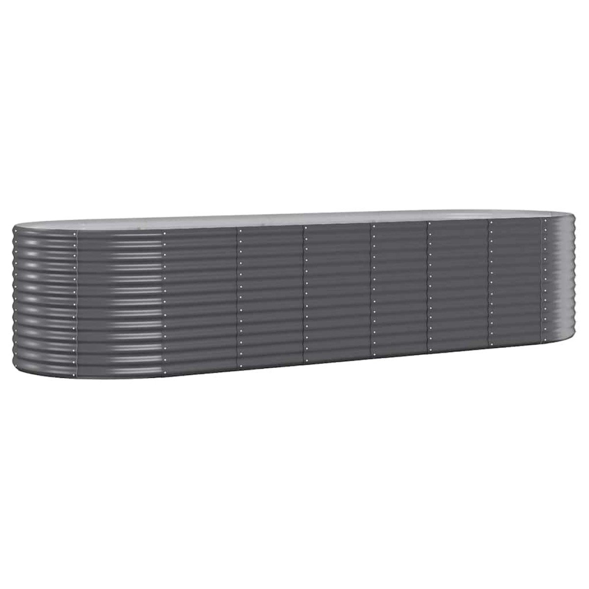 vidaXL Ζαρντινιέρα Ανθρακί 322x40x68 εκ Ατσάλι με Ηλεκτρ. Βαφή Πούδρας