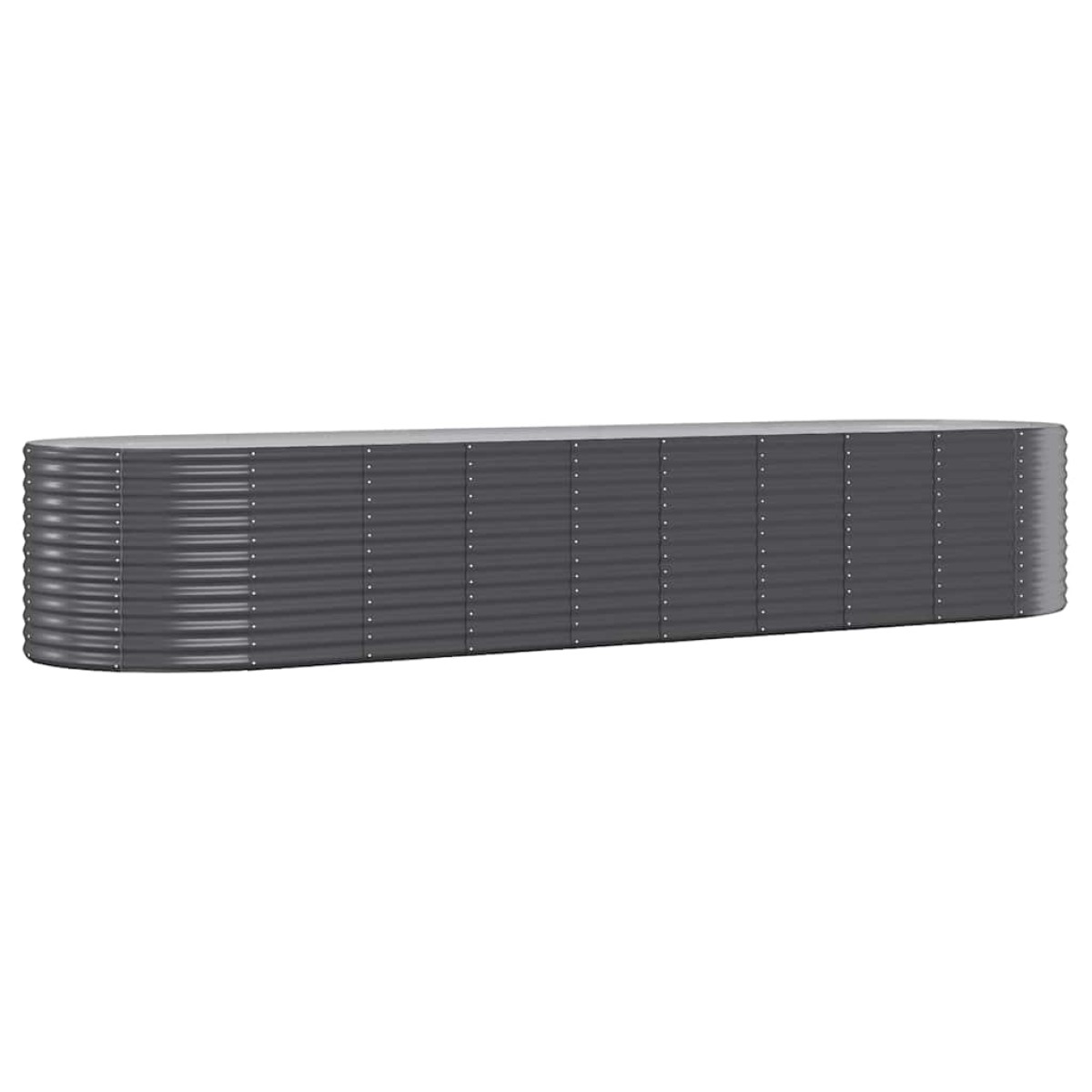 vidaXL Ζαρντινιέρα Ανθρακί 396x100x68εκ Ατσάλι με Ηλεκτρ. Βαφή Πούδρας