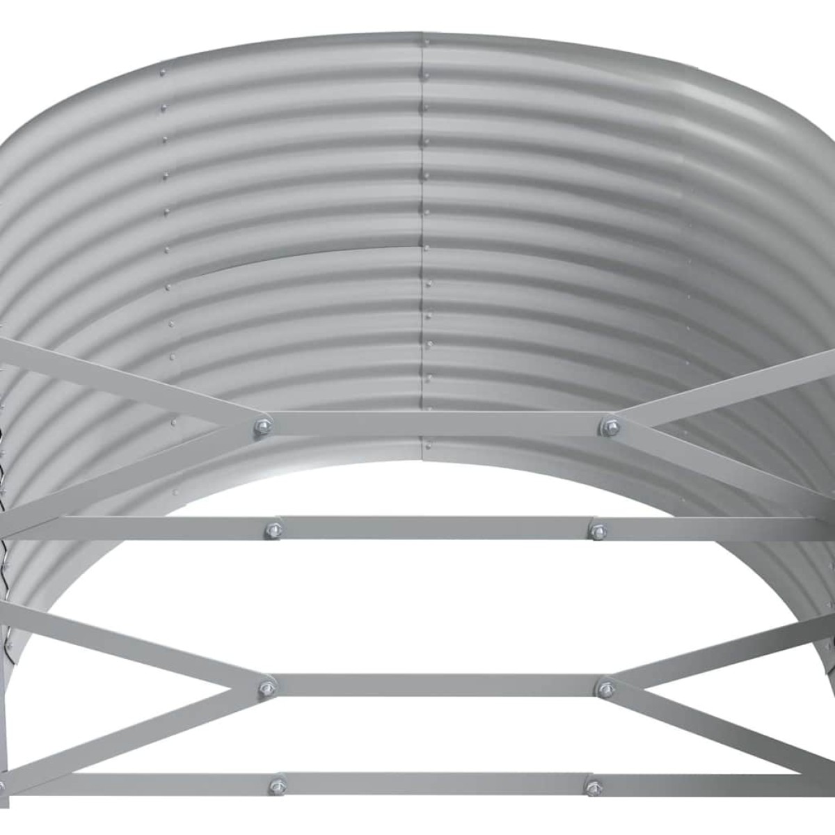 vidaXL Ζαρντινιέρα Ανθρακί 396x100x68εκ Ατσάλι με Ηλεκτρ. Βαφή Πούδρας