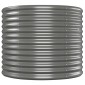 vidaXL Ζαρντινιέρα Γκρι 554x100x68 εκ. Ατσάλι με Ηλεκτρ. Βαφή Πούδρας