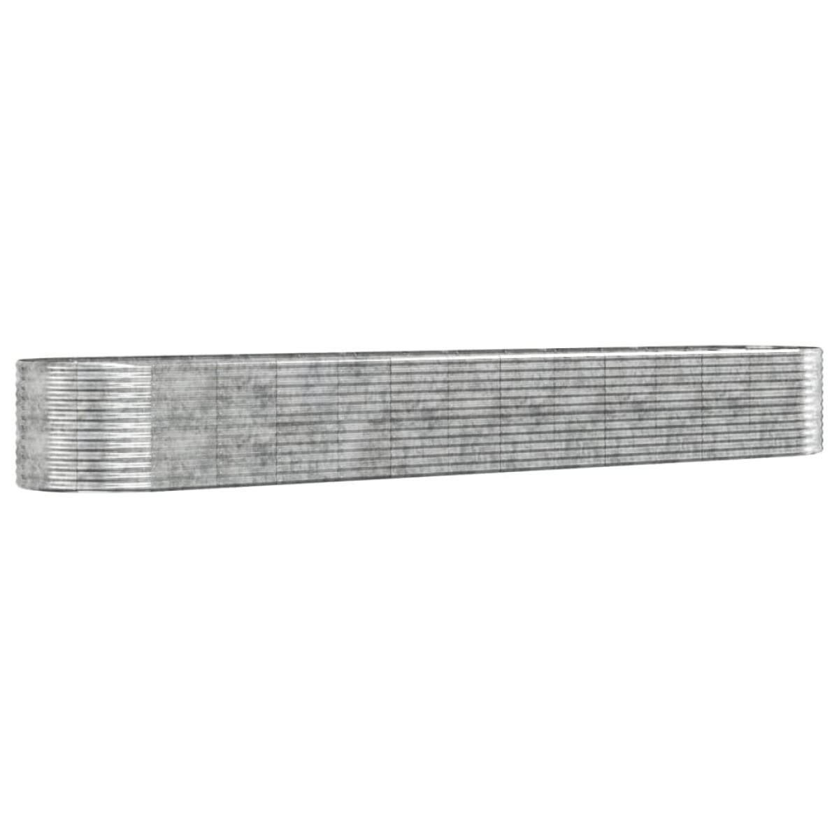 vidaXL Ζαρντινιέρα Ασημί 554x100x68 εκ. Ατσάλι με Ηλεκτρ. Βαφή Πούδρας