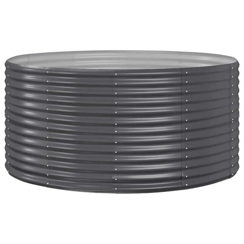 vidaXL Ζαρντινιέρα Ανθρακί 140x140x68εκ Γαλβανισμένος χάλυβας