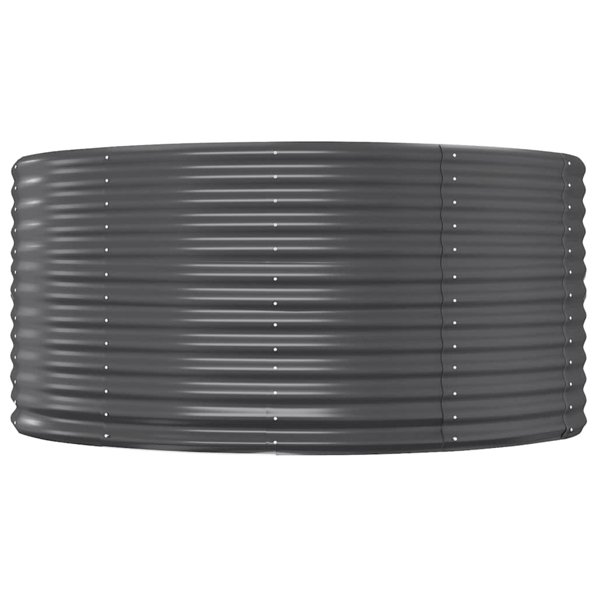 vidaXL Ζαρντινιέρα Ανθρακί 140x140x68εκ Ατσάλι με Ηλεκτρ. Βαφή Πούδρας