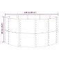 vidaXL Ζαρντινιέρα Ασημί 140x140x68 εκ. Ατσάλι με Ηλεκτρ. Βαφή Πούδρας