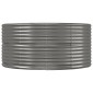 vidaXL Ζαρντινιέρα Γκρι 212x140x68 εκ. Ατσάλι Με Ηλεκτρ. Βαφή Πούδρας