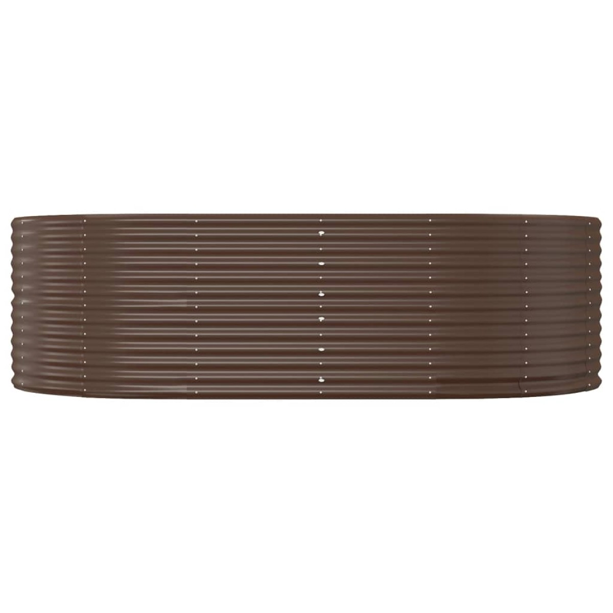 vidaXL Ζαρντινιέρα Καφέ 212x140x68 εκ. Ατσάλι Με Ηλεκτρ. Βαφή Πούδρας
