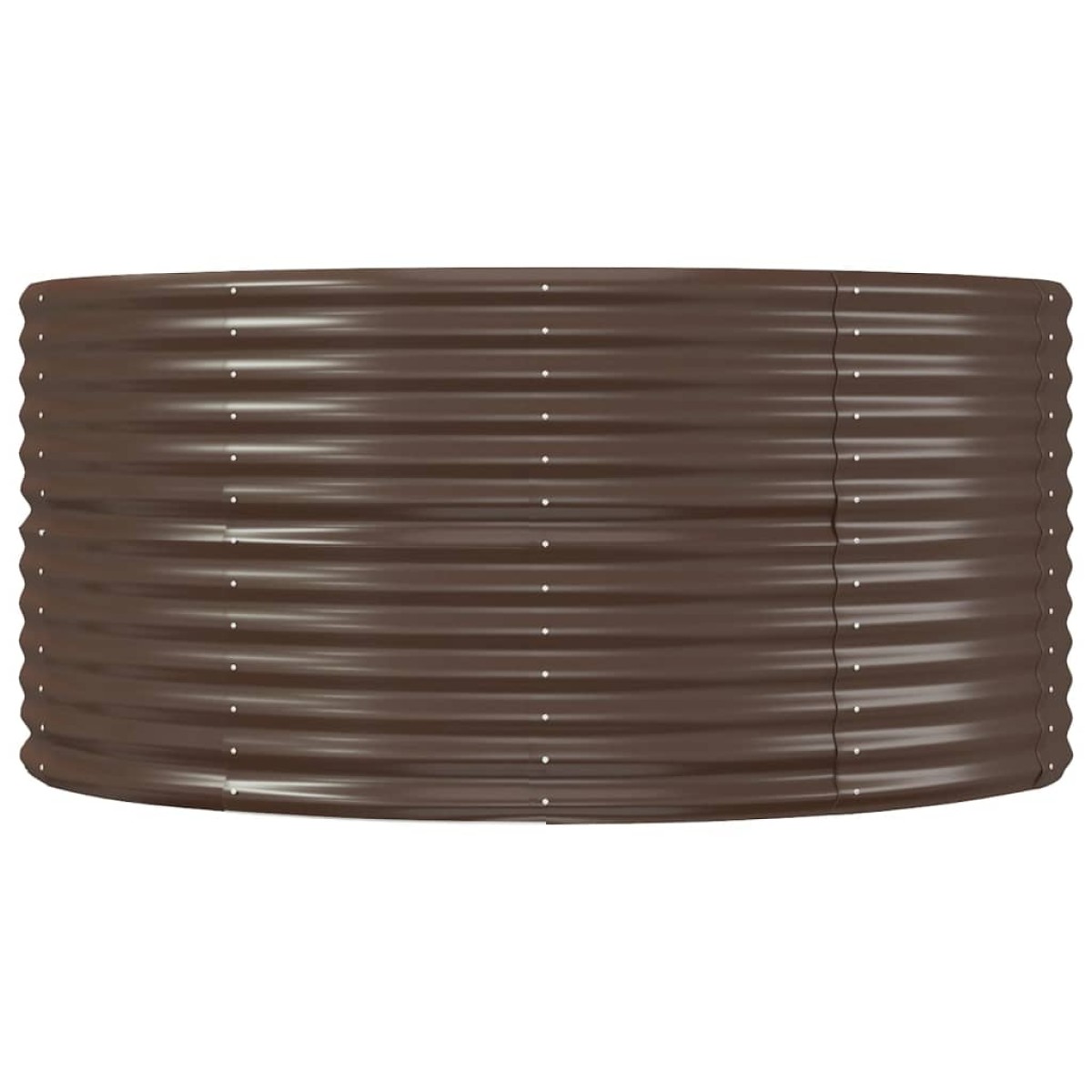 vidaXL Ζαρντινιέρα Καφέ 212x140x68 εκ. Ατσάλι Με Ηλεκτρ. Βαφή Πούδρας