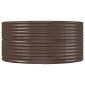 vidaXL Ζαρντινιέρα Καφέ 291x140x68 εκ. Ατσάλι με Ηλεκτρ. Βαφή Πούδρας