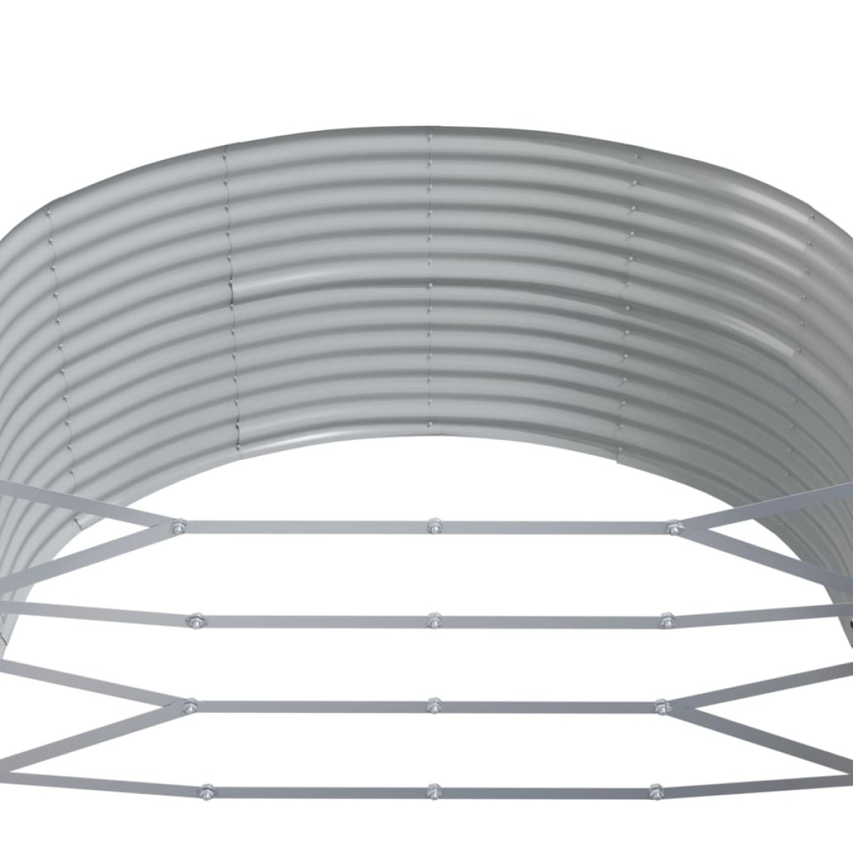 vidaXL Ζαρντινιέρα Καφέ 291x140x68 εκ. Ατσάλι με Ηλεκτρ. Βαφή Πούδρας