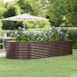 vidaXL Ζαρντινιέρα Καφέ 291x140x68 εκ. Ατσάλι με Ηλεκτρ. Βαφή Πούδρας
