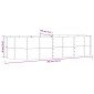 vidaXL Ζαρντινιέρα Ασημί 291x140x68 εκ. Ατσάλι με Ηλεκτρ. Βαφή Πούδρας