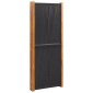vidaXL Διαχωριστικό Δωματίου με 4 Πάνελ Μαύρο 280 x 180 εκ.