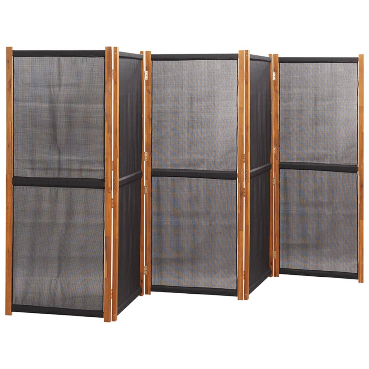 vidaXL Διαχωριστικό Δωματίου με 5 Πάνελ Μαύρο 350 x 180 εκ.