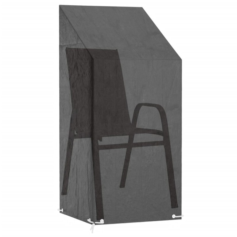 vidaXL Κάλυμμα Καρέκλας με 8 Κρίκους 65x65x110/150 εκ. Πολυαιθυλένιο