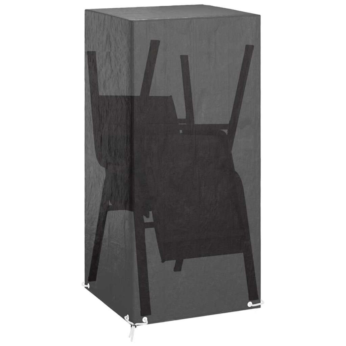 vidaXL Κάλυμμα Καρέκλας Κήπου με 8 Κρίκους 75x70x140 εκ. Πολυαιθυλένιο