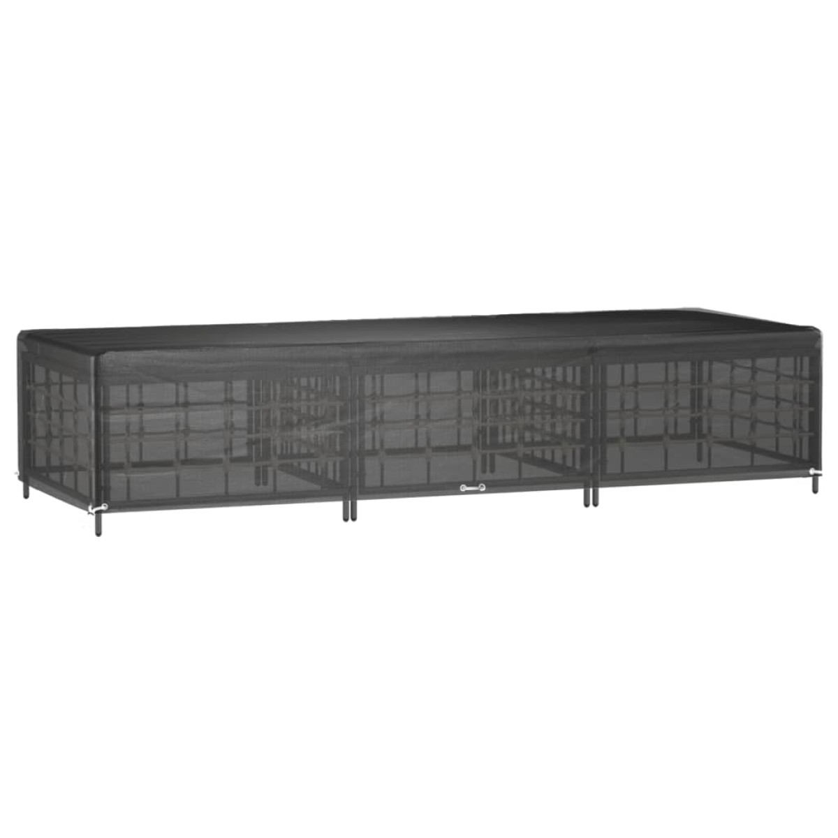 vidaXL Κάλυμμα Ξαπλώστρας με 12 Κρίκους 205x75x40 εκ. Πολυαιθυλένιο