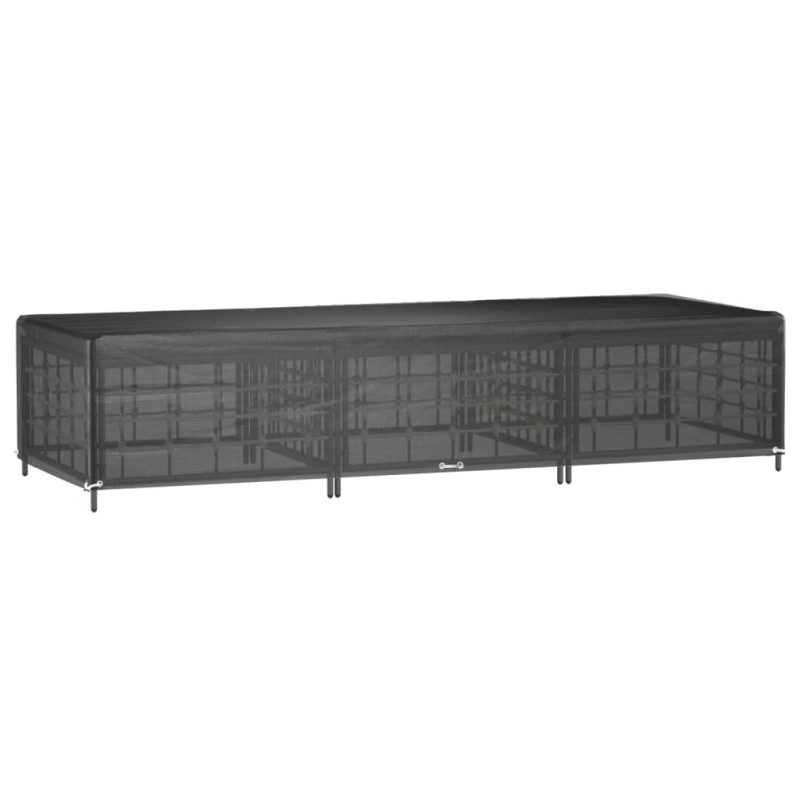 vidaXL Κάλυμμα Ξαπλώστρας με 12 Κρίκους 205x75x40 εκ. Πολυαιθυλένιο