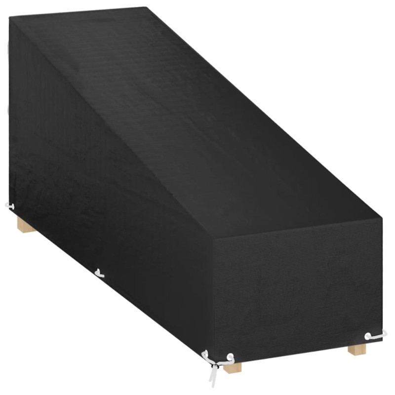 vidaXL Κάλυμμα Ξαπλώστρας με 12 Κρίκους 200x65x35/60 εκ. Πολυαιθυλένιο