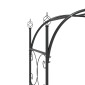 vidaXL Αψίδα Κήπου με Πύλη Μαύρη 108 x 45 x 235 εκ. Ατσάλινη