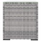 vidaXL Βοηθητικό Τραπεζάκι Γκρι 40x37x40,5εκ Συνθ Ρατάν/ Ψημένο Γυαλί