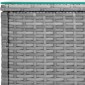 vidaXL Βοηθητικό Τραπεζάκι Γκρι 40x37x40,5εκ Συνθ Ρατάν/ Ψημένο Γυαλί