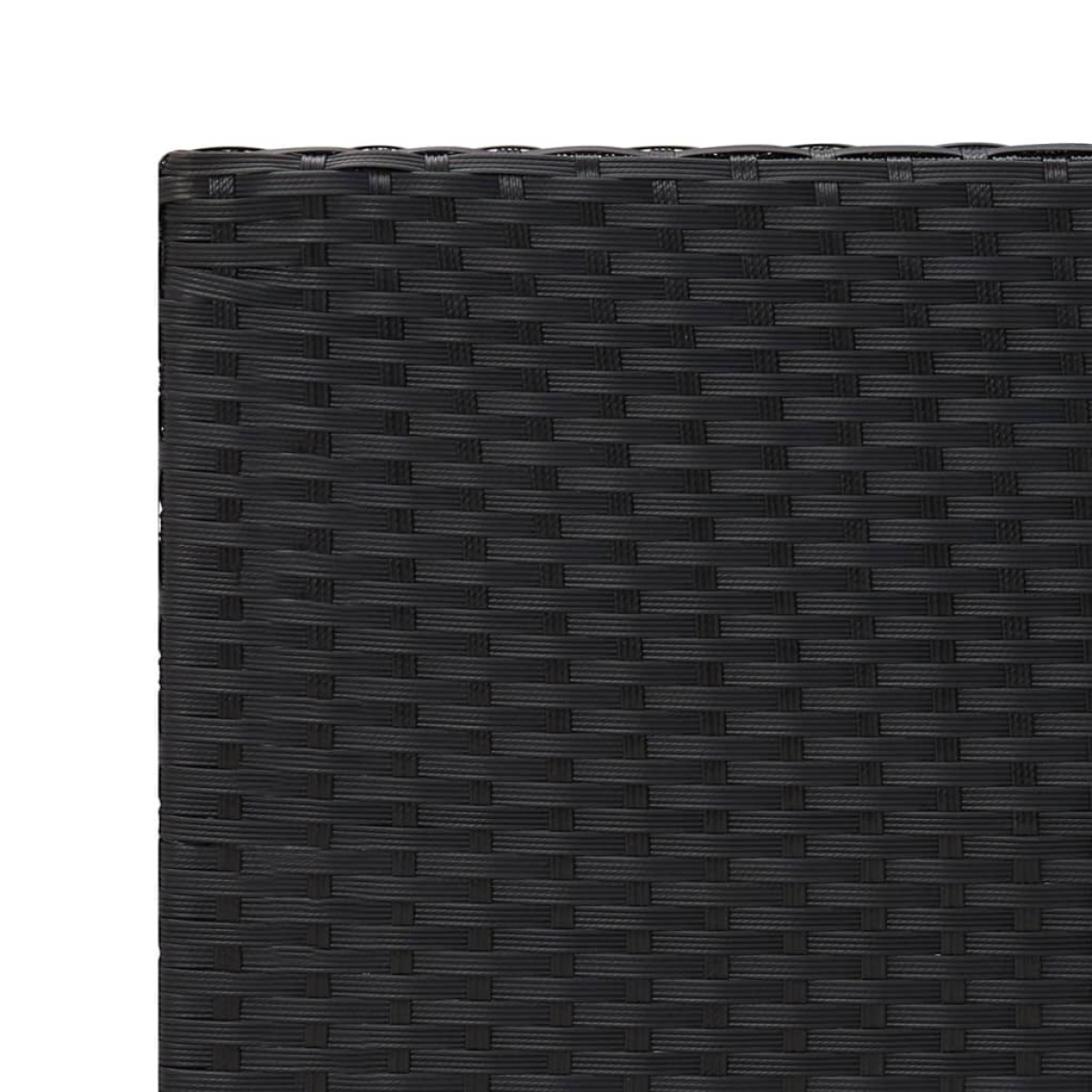 vidaXL Τραπεζάκι Βοηθητικό Μαύρο 55 x 45 x 49 εκ. από Συνθετικό Ρατάν