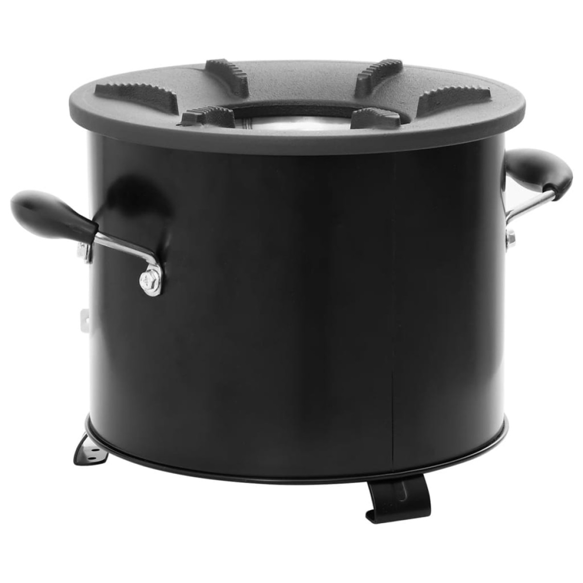 vidaXL Ξυλόσομπα Για Κάμπινγκ Μαύρη 36 x 26 x 22,5 εκ. Μεταλλική