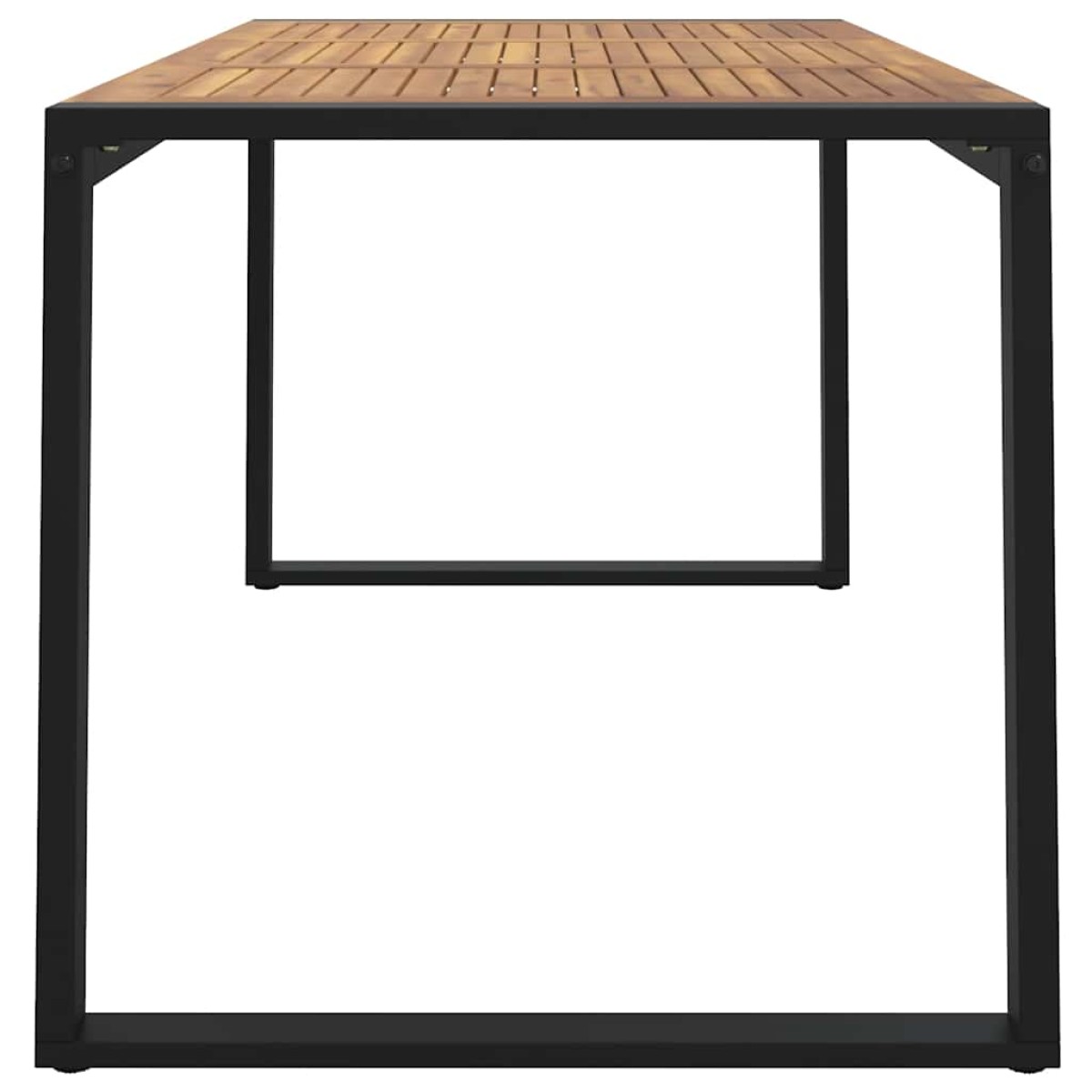 vidaXL Τραπέζι Κήπου Με Πόδια σε Σχήμα U 140x80x75 εκ. Μασίφ Ακακία