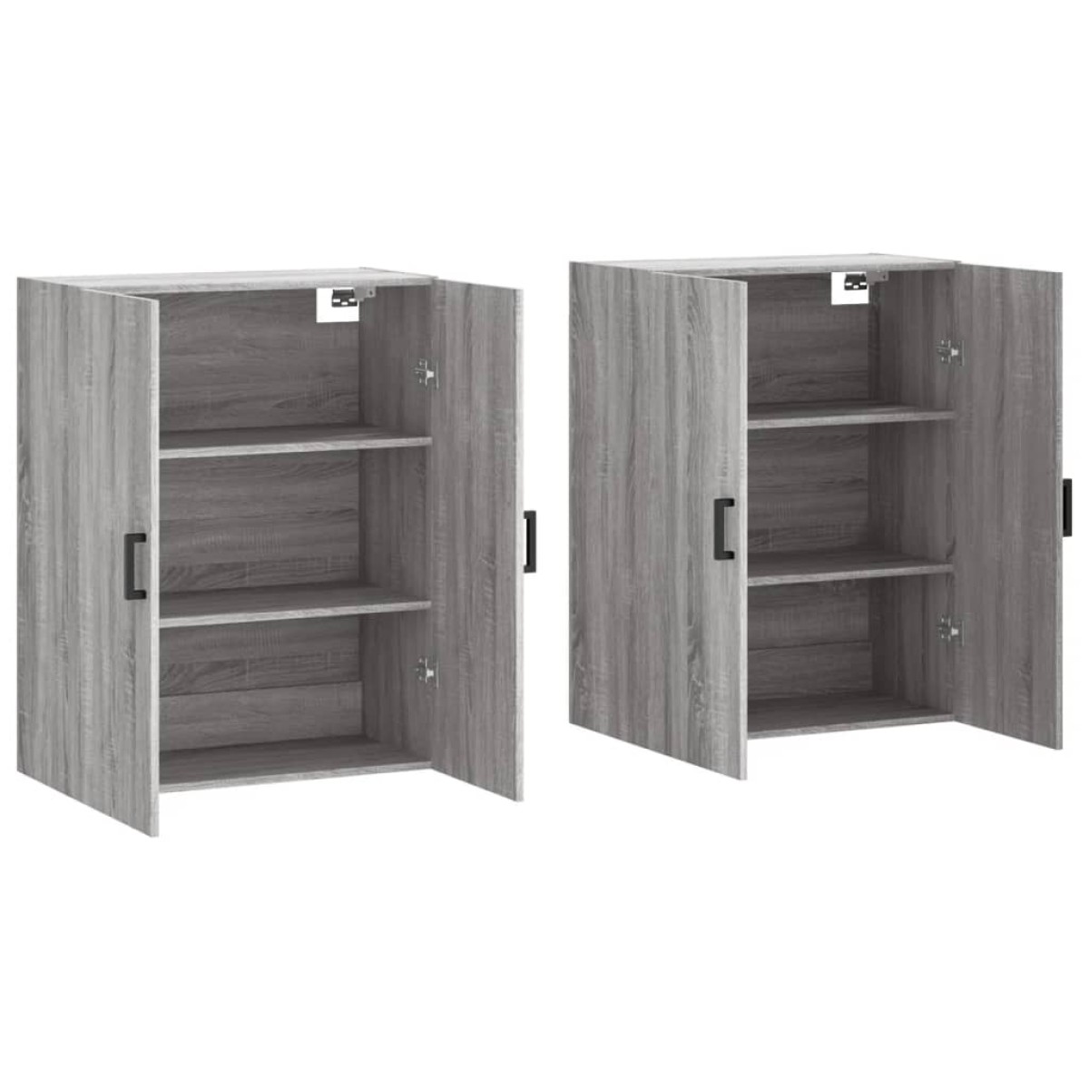 vidaXL Ντουλάπια Τοίχου 2 τεμ. Γκρι Sonoma 69,5 x 34 x 90 εκ.