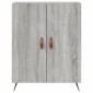 vidaXL Ντουλάπι Γκρι Sonoma 69,5 x 34 x 180 εκ. Επεξεργασμένο Ξύλο