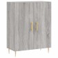 vidaXL Ντουλάπι Γκρι Sonoma 69,5 x 34 x 180 εκ. Επεξεργασμένο Ξύλο