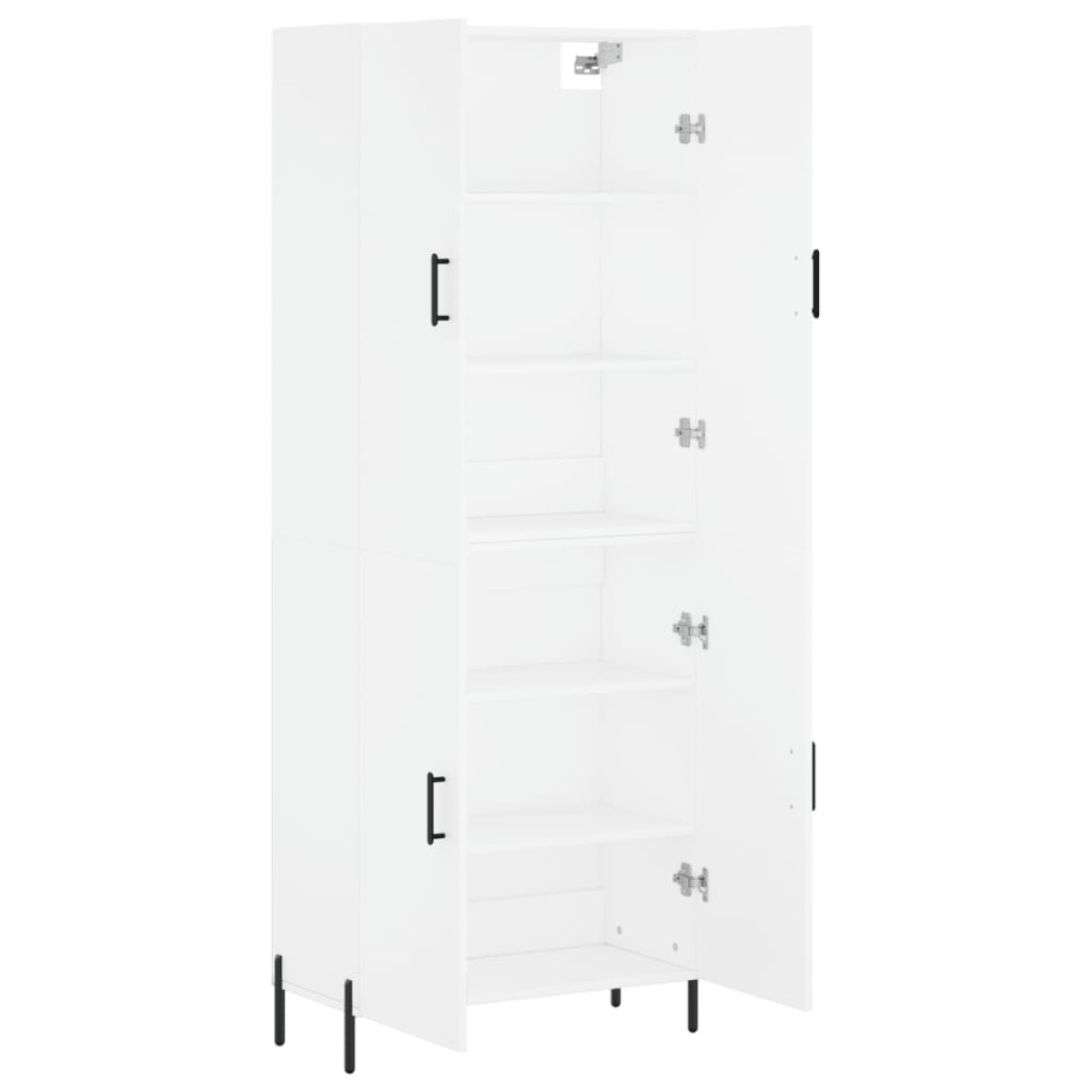 vidaXL Ντουλάπι Λευκό 69,5x34x180 εκ. από Επεξεργασμένο Ξύλο