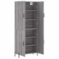 vidaXL Ντουλάπι Γκρι Sonoma 69,5 x 34 x 180 εκ. Επεξεργασμένο Ξύλο
