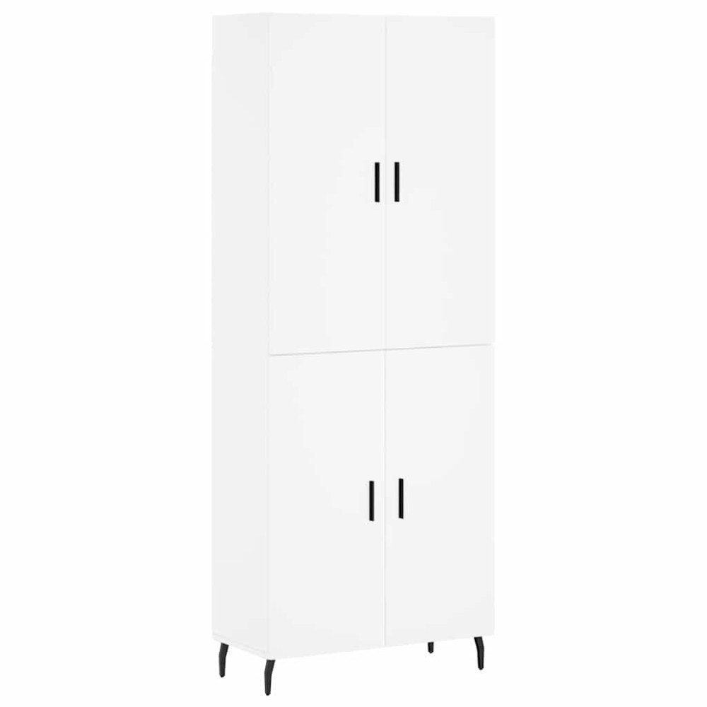 vidaXL Ντουλάπι Λευκό 69,5x34x180 εκ. από Επεξεργασμένο Ξύλο