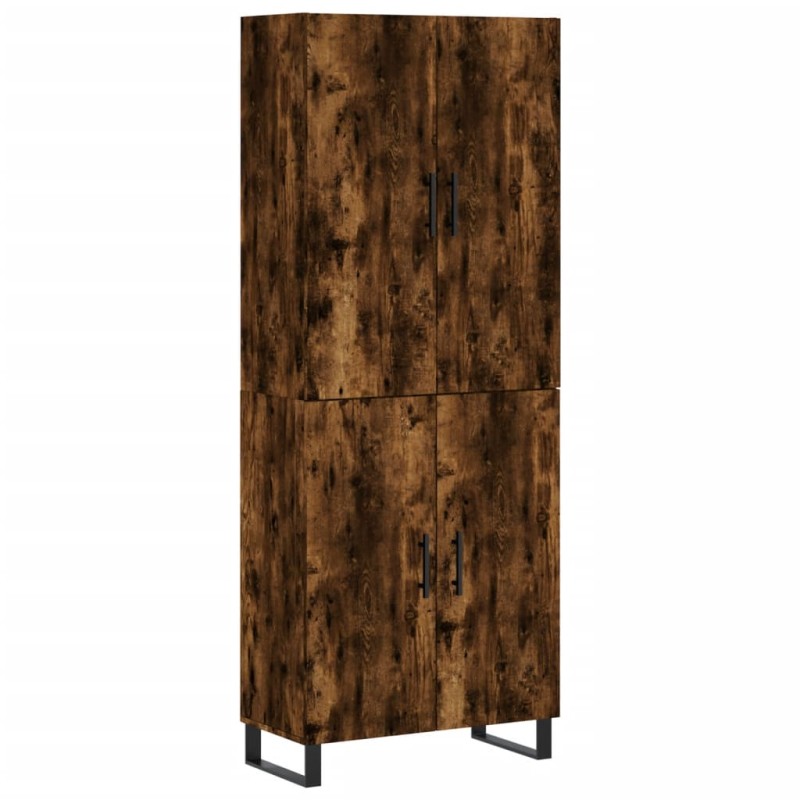 vidaXL Ντουλάπι Καπνιστή Δρυς 69,5x34x180 εκ. από Επεξεργασμένο Ξύλο