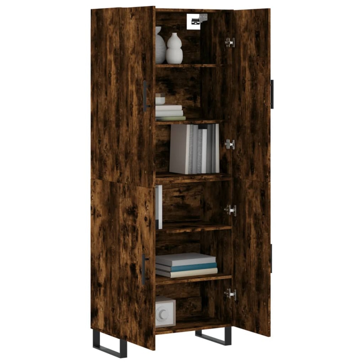 vidaXL Ντουλάπι Καπνιστή Δρυς 69,5x34x180 εκ. από Επεξεργασμένο Ξύλο